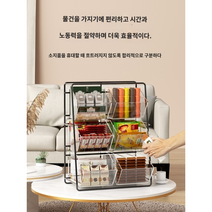 아크릴 티백 정리함 탕비실 종이컵 사무실 티박스 트레이 소품 스낵 차 커피 보관함 정리대, 골드 스몰, 1개