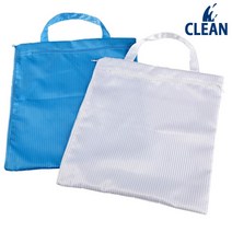 CLEAN 제전가방 크린룸가방 손잡이형 지퍼, 흰색, 1개