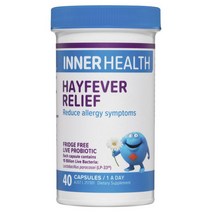 이너헬스 100억 유산균 꽃가루 집먼지 영양제 40정 Inner Health Hayfever Relief 40 Capsules, 40, 1개