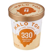 헤일로탑 씨솔트카라멜 아이스크림 (냉동), 1개, 473ml