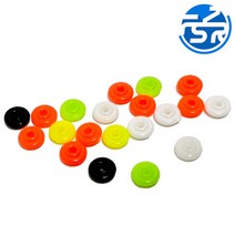 컬러 저마찰 반구슬 유동구슬 찌낚시 갯바위 바다채비, 컬러 저마찰 반구슬(20개입)
