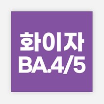 백신 스티커 모더나 2가 화이자 BA1 예방접종 독감, 정사각60_500매, 04화이자BA4/5