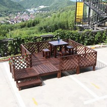 테라스 야외 조립식 평상 대청마루 데크 마당 대형, C