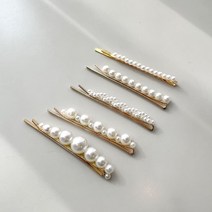 진주 머리핀 헤어 실핀 포인트 악세사리 똑딱핀 여신 스타일 로맨틱 한 심플, 힐캠 3-진주머리핀-꼬임, 힐캠 본상품선택