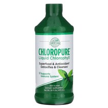 Country Farms 클로로퓨어 리퀴드 클로로필 민트 Chlorophyll Mint 16 fl oz (473 ml), One Color, One Size