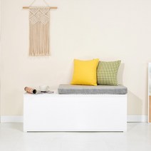 보노아 수납형 벤치 의자 소파 방석포함(2size), 02. 수납 벤치 1200