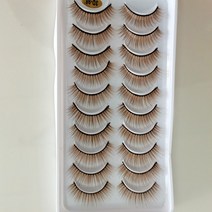 10 쌍 3 밍크 속눈썹 갈색 속눈썹 메이크업 속눈썹 연장 실크 속눈썹 메이크업 뷰티 확장 도구, 98