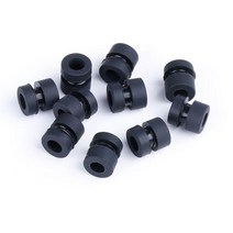 20pcs M3 방진 고무 댐퍼 공 FPV F4 F7 비행 컨트롤러 소프트 마운트 충격 흡수 V2 업 그레 이드, Black