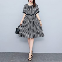 빅사이즈원피스 플라워 키 작은 사람 배가리기 고급 뱃살커버 스타일리쉬 뚱뚱한 슬림핏 6스카이 안 출하함 4963986784