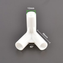 용품 내경 12mm PVC 커넥터 60 90 120 135 티 스트레이트 엘보 크로스 파이프 커플 링 정원 피팅 3 개, [04] D, 4D, [04] D