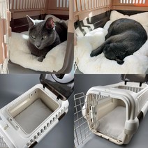 릿첼 캠핑캐리 이동장 고양이 강아지 애견 이불 방석 쿠션 담요, 기모 쿠션 M