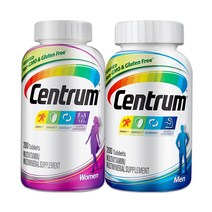 [해외] 센트륨 centrum 수입 비타민 남여성 시니어 멀티미네랄 복합비타민 B 200정병, 개, 남성 시니어 비타민 200정