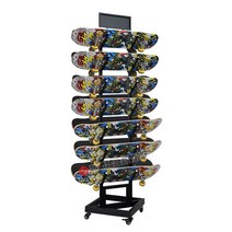 스키샵 스키장 렌탈샵 보드 진열대 보관 판매 전시 랙, 상세이페이지 참고, 블랙 다리 조절 가능