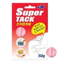 브이텍 슈퍼텍 조각 접착제 50g 핑크 VT-085 본드
