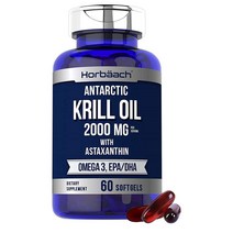 Horbaach Antarctic Krill Oil 호바흐 남극 크릴오일 2000mg 60sgel 2팩, 1개