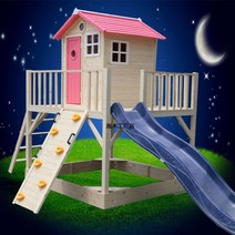 2층원두막 정자 창고형 간이 발리 옥외 쉼터 오두막, 핑크