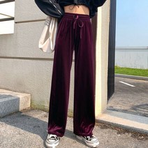 조거팬츠 바스락바지 2021 하이 웨이스트 부드럽고 편안한 여성용 캐주얼 가을 여성용 황금색 벨벳 여성용 느슨한