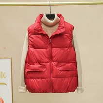 패딩 조끼 가을 겨울 다운 자켓 여성 코트 지퍼