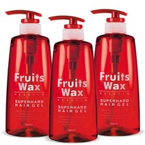 과일나라 후르츠왁스 케라틴 슈퍼하드 헤어젤 500ml 3개, 후르츠왁스 케라틴 슈퍼하드 헤