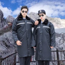 다기능 코트 두꺼운 보안 의류 겨울 길이 중간 반사 방한 작업복 면화 JACKET