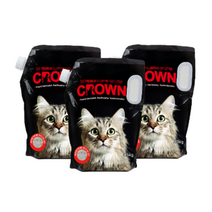 [2+1] [크라운샌드] 6.3kg 3개 고양이 화장실모래 (응고형 벤토나이트)