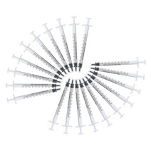 에폭시 바늘 없음 혼합 액체 먹이를 위한 측정 영양소 리필용 1ml 플라스틱 일회용 인젝터 주사기 20 개, 한개옵션0