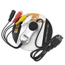 비디오테이프 변환 비디오 테이프 USB 플레이어 동영상 파일 ezcap usb 2.0 hd 캡처 tv dvd vhs dvr 아날로그 레코더 그래버 어댑터 오디오-디지털 1087, 상자 없이