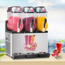 업소용 슬러시기계 냉동 Slushy 세 탱크 Juicer 슬러시 과일 메이커 12LX3 눈 녹는 기계, 01 110V_05 KR_01 세 항아리