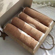 코튼알리오 아기목욕수건 애니멀오가닉 4p 수건선물세트, 브라운(곰돌이), 4개입