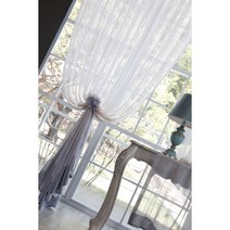 다올데코 그라데이션 쉬폰 나비주름속커튼 세로 270cm까지 맞춤제작 길이무료연장 (271cm이상 견적요청)