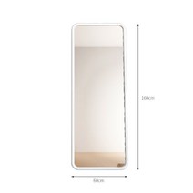 모던 미드센추리 메탈 전신거울 피팅거울 카페 쇼룸 인테리어, 60X160cm화이트