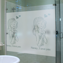 [KT알파쇼핑]고급컷팅안개시트_ Honey I love you _90x45cm, 90x45cm/분리형