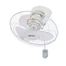 더위사냥 천장용 선풍기 케이블스위치 HV-3600S 화이트 파워풀 360도 천정용 고출력 저소음 3엽 40cm 가정 상가 사무실 공장 교회 학원 약국 시원한 선풍기