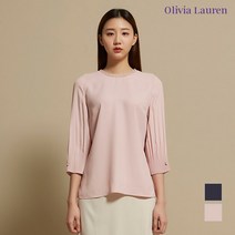 올리비아로렌 소매 주름 블라우스 티셔츠 VOCALWM3121