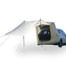 차량용 차박 도킹텐트 스텔스 캠핑 카크닉 꼬리텐트, (아이보리) 차량용 리어 텐트