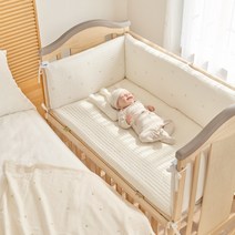 에시앙 아기침대가드 모데즈 누빔 범퍼쿠션 (솜포함) (디자인선택), 아이보리, L