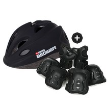 JA 아동용 보호장비 세트 헬멧 + 보호대3종, 블랙세트 - 헬멧+보호대 XS(유아동)