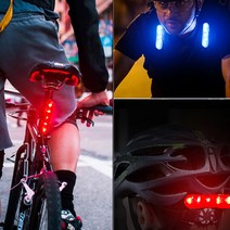 [자전거깜빡이] CAICHEN 자전거 후미등 리모컨 방향지시등 LED 깜빡이 충전식 후미등 야간경고등, 블랙