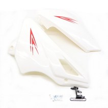 오토바이 r3 카울오토바이 벨리팬 엔진 가드 커버 카울 아래 슈라우드 페어링 혼다 그롬 MSX 125 SF MS-1, 02 white
