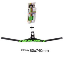 자전거 알로이 불혼바 Dodici 탄소 바 28.6mm31.8mm 통합 바 도로 바 광택 검정 부품 핸들바, 녹색 80x740