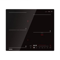 위니아 세라믹 글라스 FLEX 인덕션 WEI33ASDFBS01 인덕션3구/블랙, 스탠딩 8cm