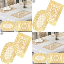 테이블 매트 1P 타원형 식탁바닥매트 책상보호필름