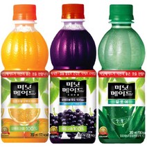 미닛메이드 350ml 3종 (오렌지8개+포도8개+알로에8개), 24개