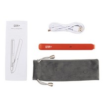 큐나플러스 충전형 휴대용 미니고데기 + 파우치 QPL-CI-100, 레드