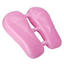 COA 클린프로젝트 밸런스 에어쿠션 젤리 스탭퍼 무소음 저소음 홈트레이닝 요가 운동기구 유산소 다이어트 밸런스쿠션 실내 하체 계단 운동 기구 에어펌프 추가증정, 핑크