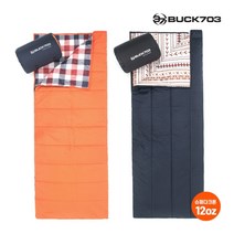 벅703 BUCK703 12온스 슈퍼다크론 사각침낭, Free, 오렌지