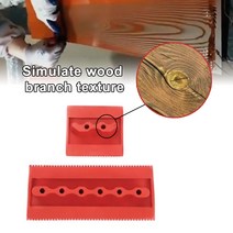 2pcs DIY 목재 Graining 도구 키트 고무 패턴 스탬프 모방 페인트 롤러 브러시 도구 벽 그림 장식 Brushing, [01] 01