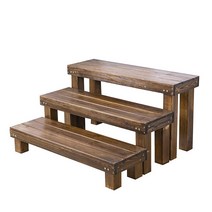 야외평상 원목 정자 벤치 발코니 마당정자, 길이 50  너비 30  높이 36