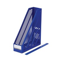 플러스샵 화일박스 개폐형 8색상 PP 연결브릿지 자겸용, 파랑