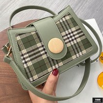 가바바 여성 가방 귀여운 콩버튼과 체크 자수가 예쁜 숄더백 크로스백 G48478 + 상품권 무료 증정